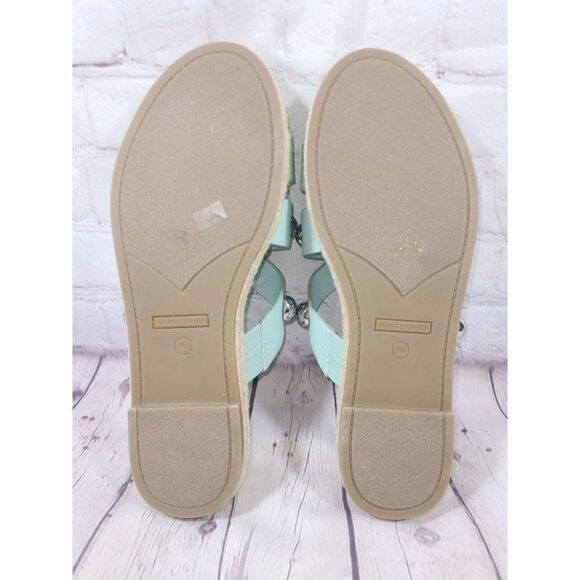 Marc Fisher Bryte Leather Studded Flat Slip-on Sandals Women's Size 9 - Picture 5 of 5